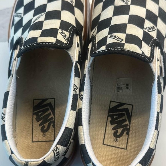 Vans era stacked checkerboard on canvas shoes - Picture 3 of 4